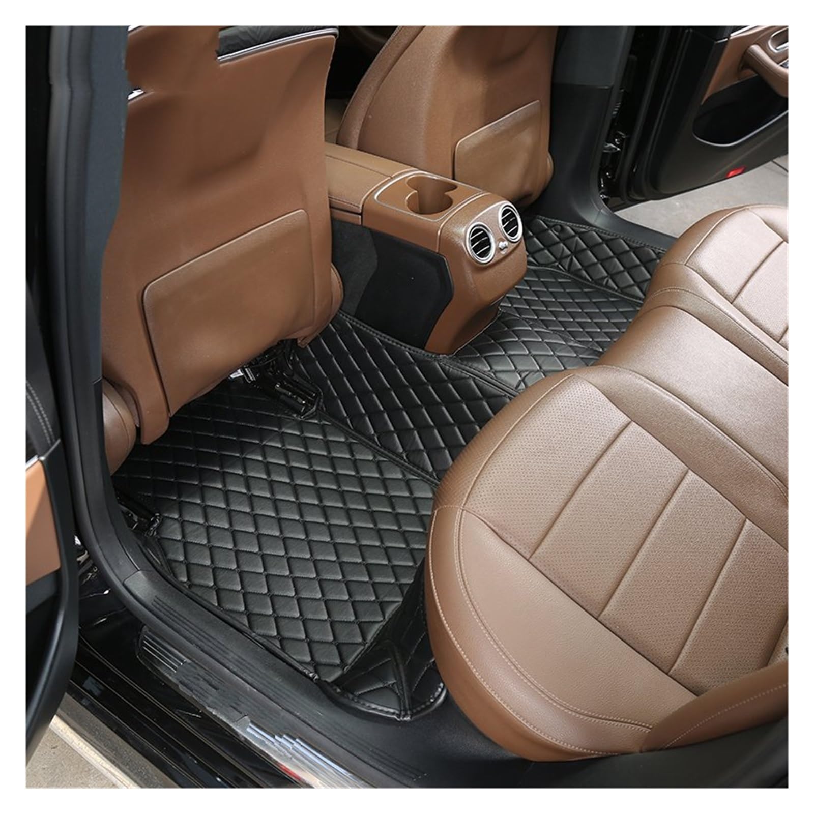 Fußmatten Auto 1 PCS Custom Leder Auto Fußmatten Für Chevrolet Für Onix 2019 2020 2021 2022 Auto Innen Zubehör Teppiche Teppiche Fuß Pads Auto Fussmatte(13 Rear Mat) von WYLWSHA