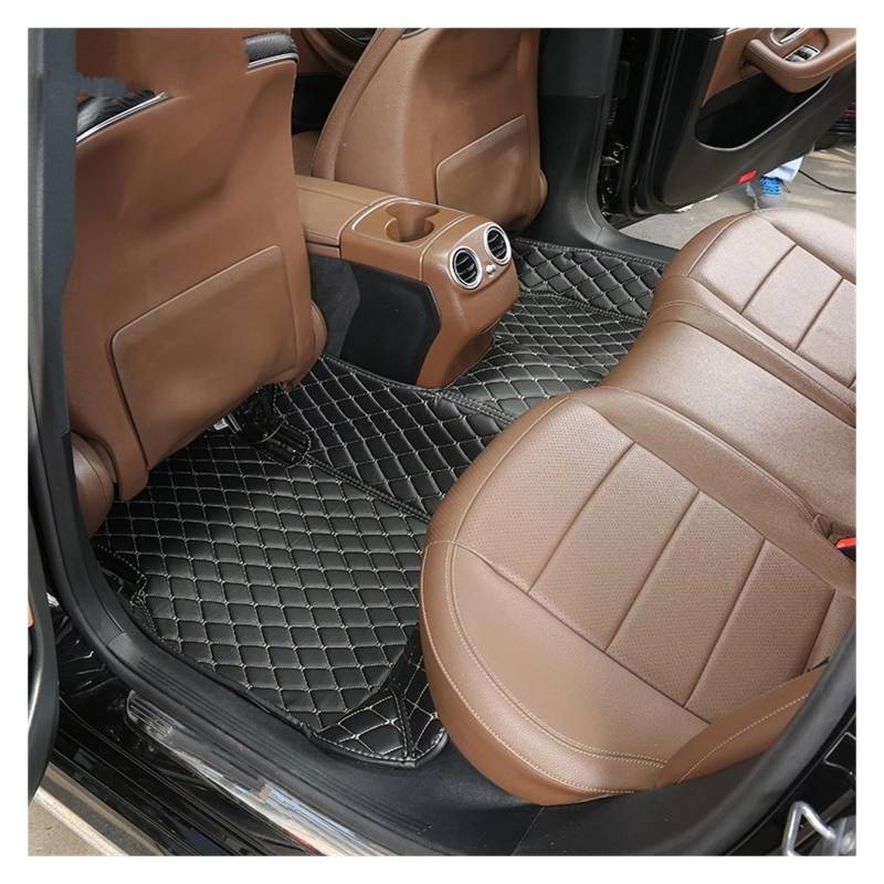 Fußmatten Auto 1 PCS Custom Leder Auto Fußmatten Für Chevrolet Für Onix 2019 2020 2021 2022 Auto Innen Zubehör Teppiche Teppiche Fuß Pads Auto Fussmatte(22 Rear Mat) von WYLWSHA