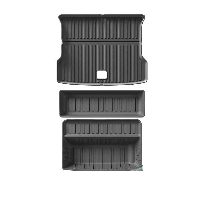 Fußmatten Auto Auto Fußmatten Cargo Liner Kofferraum Pad TPE 3D Fußmatte Wasserdicht Geruchlos Tablett Set Für Xpeng Für G6 Auto Fussmatte(G6 Trunk 3pc) von WYLWSHA