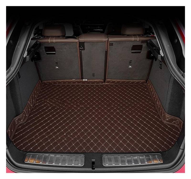 Fußmatten Auto Auto Fußmatten Für VW Für TIGUAN 2017 2018 2019 2020 2021 2022 Kofferraum Matte Fuß Pads Teppich Abdeckung Innen Zubehör Auto Fussmatte(Coffee-1PC) von WYLWSHA