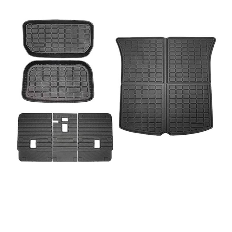 Fußmatten Auto Auto Fußmatten Zubehör wasserdichte Cargo Liner Links Ruder Boden Liner Für Tesla Für Modell Y 2021 2022 2023 2024 Auto Fussmatte(for Y 6Pcs Seat Mat) von WYLWSHA