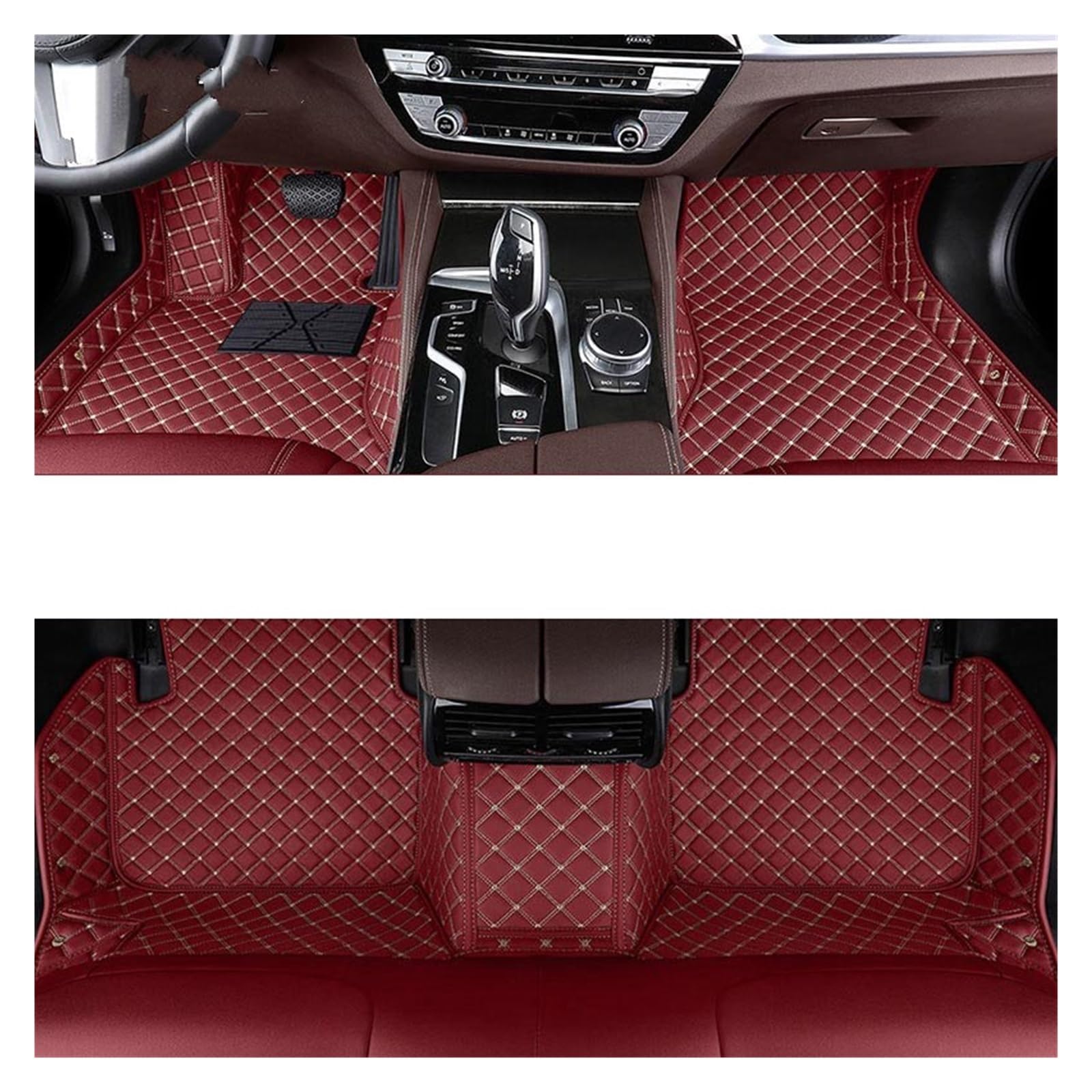 Fußmatten Auto Auto Teppiche Fuß Coche Zubehör Benutzerdefinierte Auto Fußmatten Für Benz Für ML Für W164 Für W166 2005-2017 Auto Fussmatte(Wine red,2012-2017 for W166) von WYLWSHA