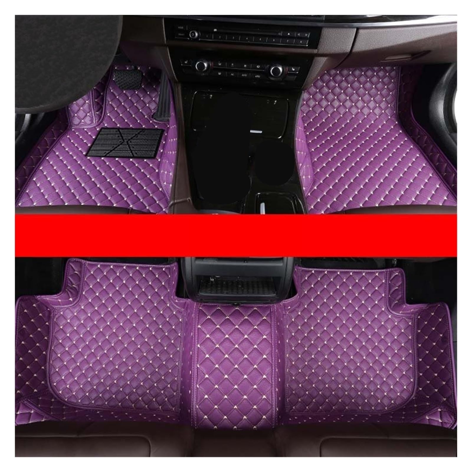 Fußmatten Auto Benutzerdefinierte Auto Fußmatten Auto Teppiche Fuß Coche Zubehör Für Hyundai Für I30 2007 2008 2009 2010 2011 2012 Auto Fussmatte(Purple) von WYLWSHA