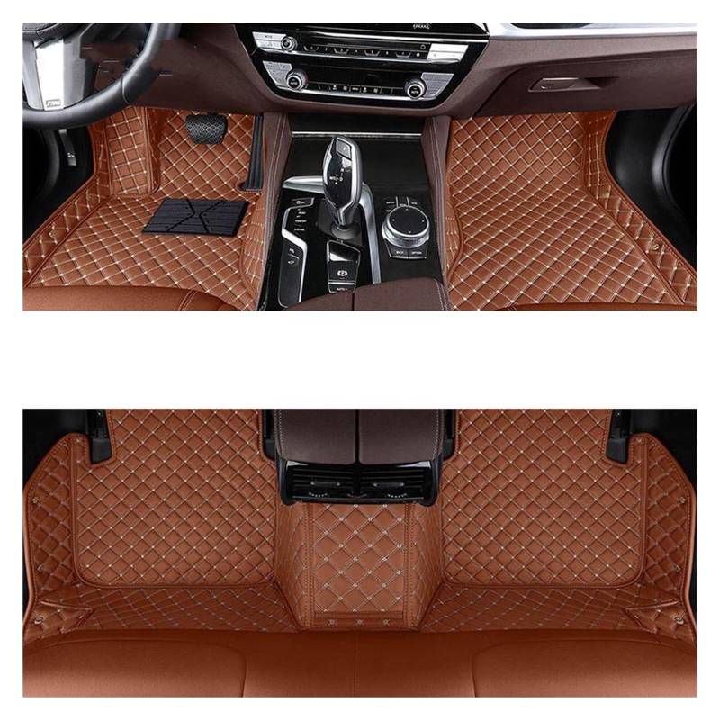 Fußmatten Auto Benutzerdefinierte Auto Fußmatten Für Benz Für ML Für W164 Für W166 2005-2017 Auto Teppiche Fuß Coche Zubehör Auto Fussmatte(Brown,2012-2017 for W166) von WYLWSHA