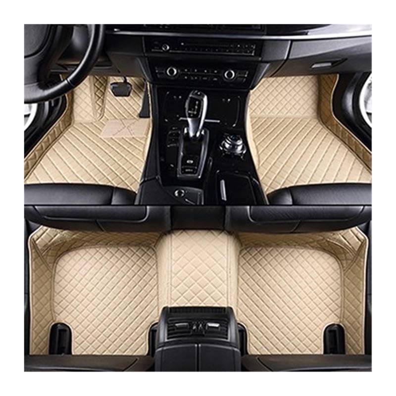 Fußmatten Auto Benutzerdefinierte Auto-Fußmatten Für X5 Für E53 1999 2000 2001 2002 2003 2004 2005 2006 Auto-Innenteppich Auto Fussmatte(Beige) von WYLWSHA