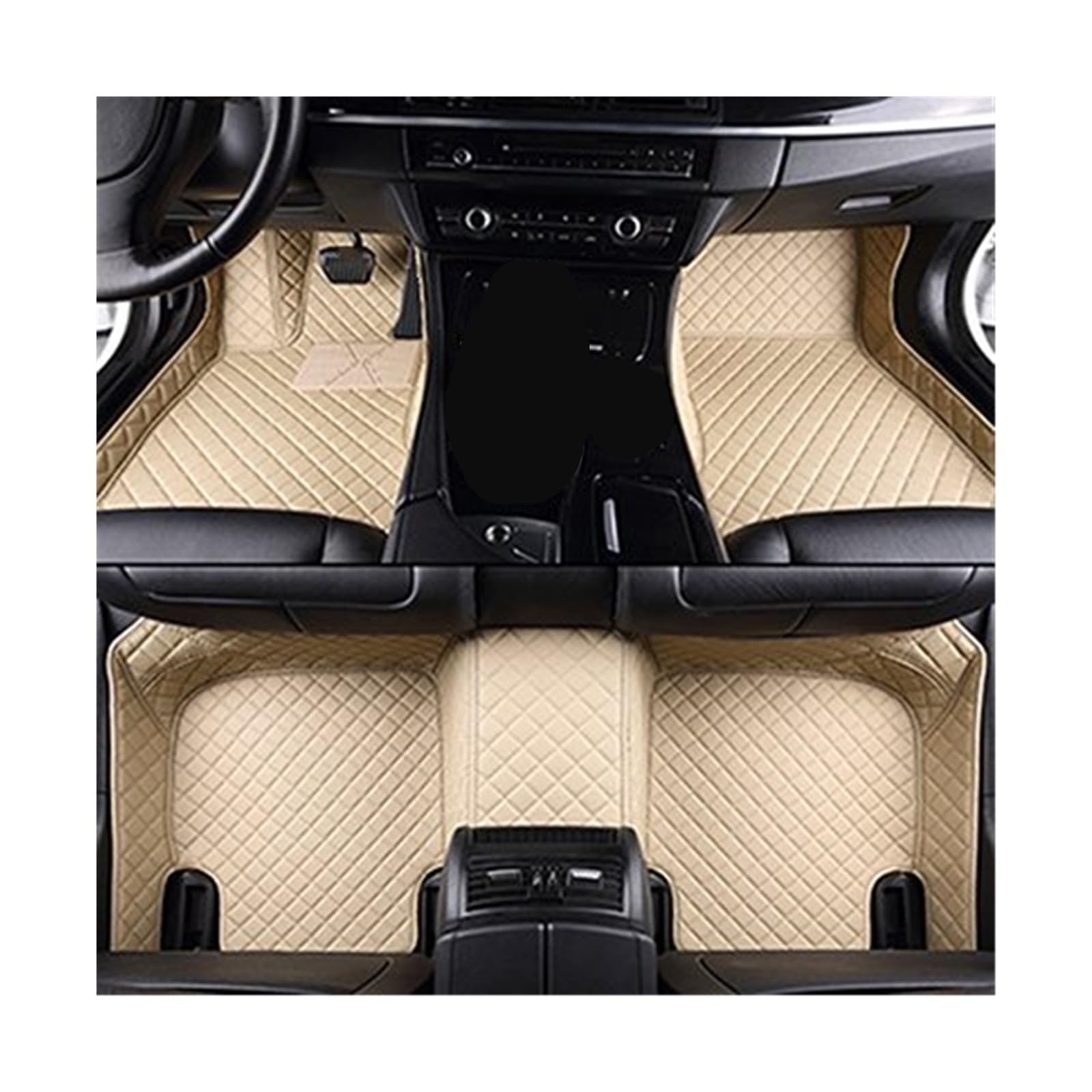 Fußmatten Auto Für X5 Für E53 1999 2000 2001 2002 2003 2004 2005 2006 Auto-Innenteppich Benutzerdefinierte Auto-Fußmatten Auto Fussmatte(Beige) von WYLWSHA