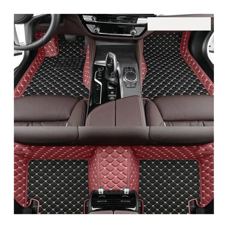 Fußmatten Auto Innen Zubehör Leder Teppiche Teppiche Fuß Pads Auto Boden Matte Für A3 Für 8P 2004-2010 Auto Fussmatte(Left Hand Drive,1set floormat15) von WYLWSHA