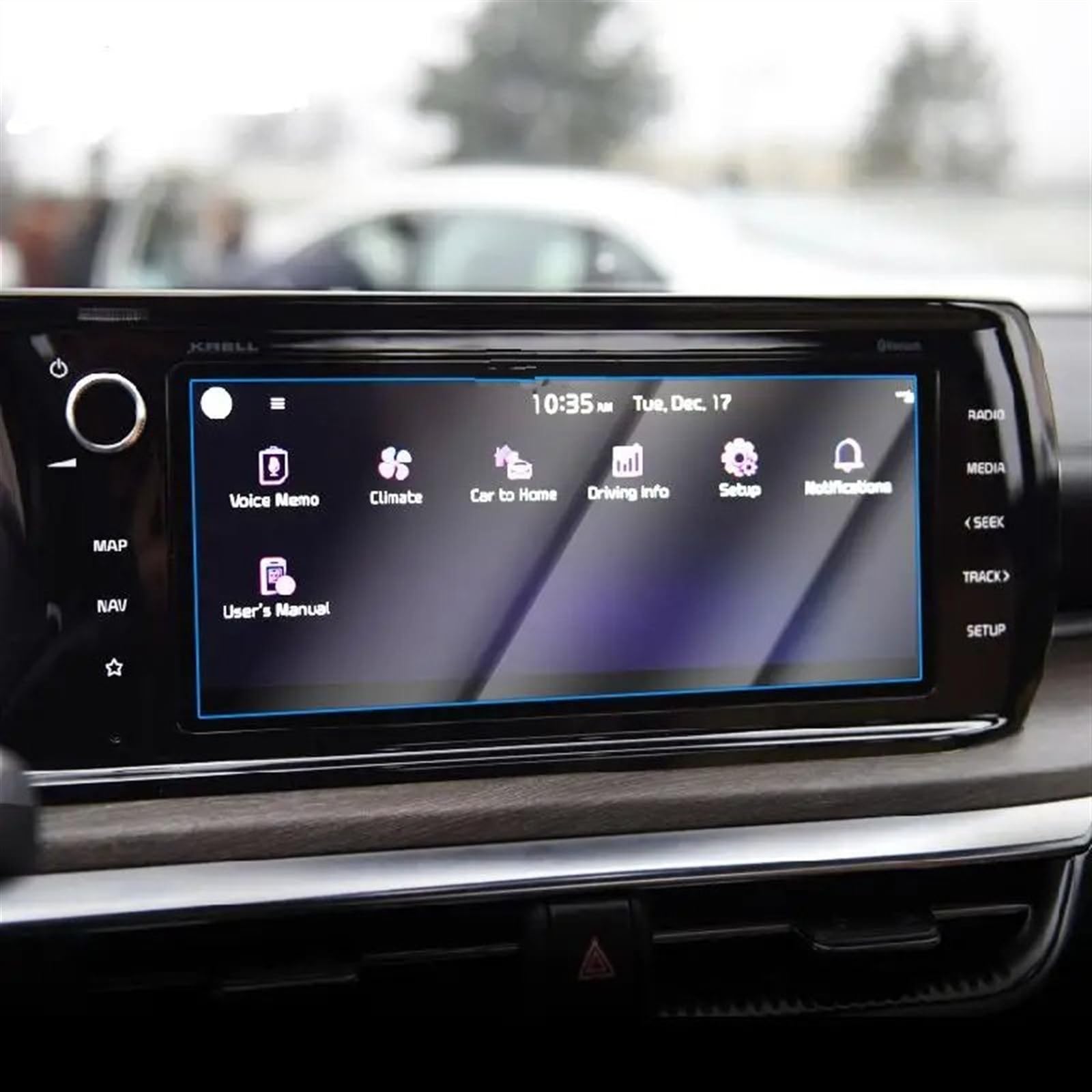 GPS Displayschutzfolie Für Kia Für K5 Für Optima 2020 2021 Auto-GPS-Navigationsfolie LCD-Bildschirm Gehärtetes Glas Schutzfolie Kratzfeste Folie Navigation Schutzfolie von WYLWSHA