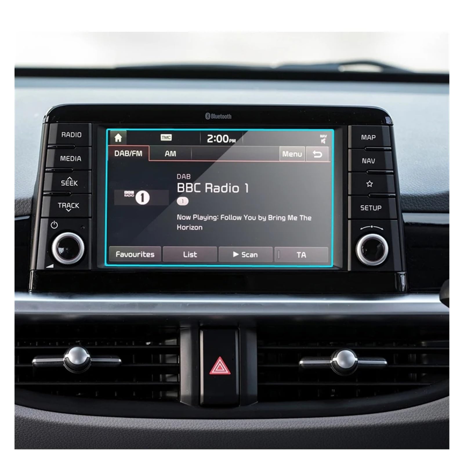 GPS Displayschutzfolie Für Kia Für Picanto Für Morning 2017 2018 2019 2020 Auto-GPS-Navigationsfolie LCD-Bildschirm Kratzfeste Schutzfolie Aus Gehärtetem Glas Navigation Schutzfolie von WYLWSHA