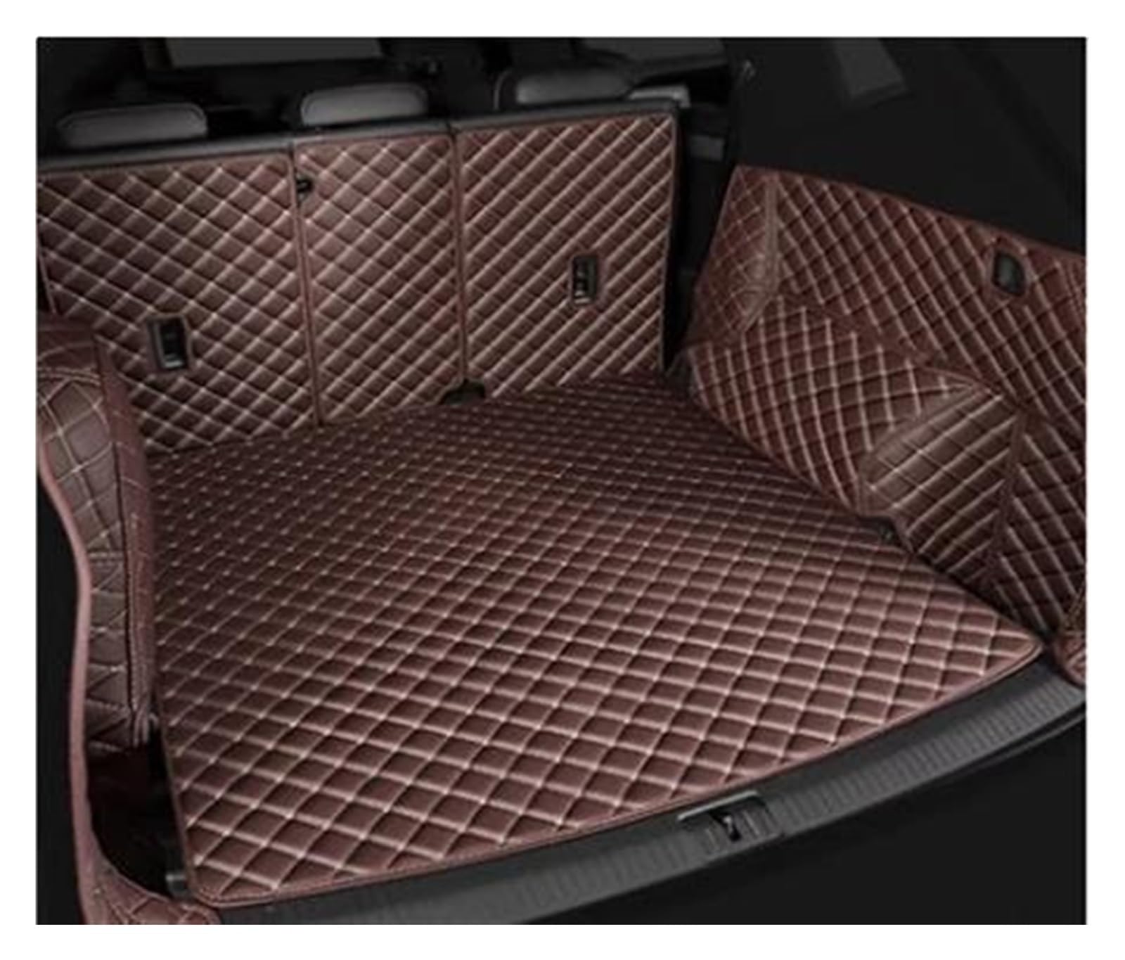 Kofferraumabdeckung Für MG Für HS 2018 2019 2020 Cargo-Liner Innen Boot Leder Kofferraum Matte Auto Fracht Hinten Stamm Matte Auto-Styling Kofferraumschutzmatte(Brown 1) von WYLWSHA