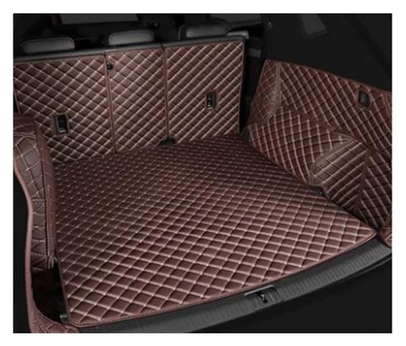 Kofferraumabdeckung Für MG Für HS 2018 2019 2020 Cargo-Liner Innen Boot Leder Kofferraum Matte Auto Fracht Hinten Stamm Matte Auto-Styling Kofferraumschutzmatte(Brown 1) von WYLWSHA