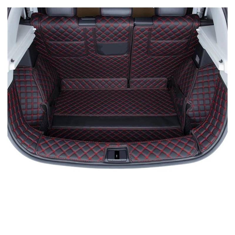 Kofferraumabdeckung Für MG Für ZS 2019 2020 2021 2022 Auto Stamm Box Matte Fußmatten Innen Autos Teile Cargo-Liner Kofferraumschutzmatte(Red) von WYLWSHA