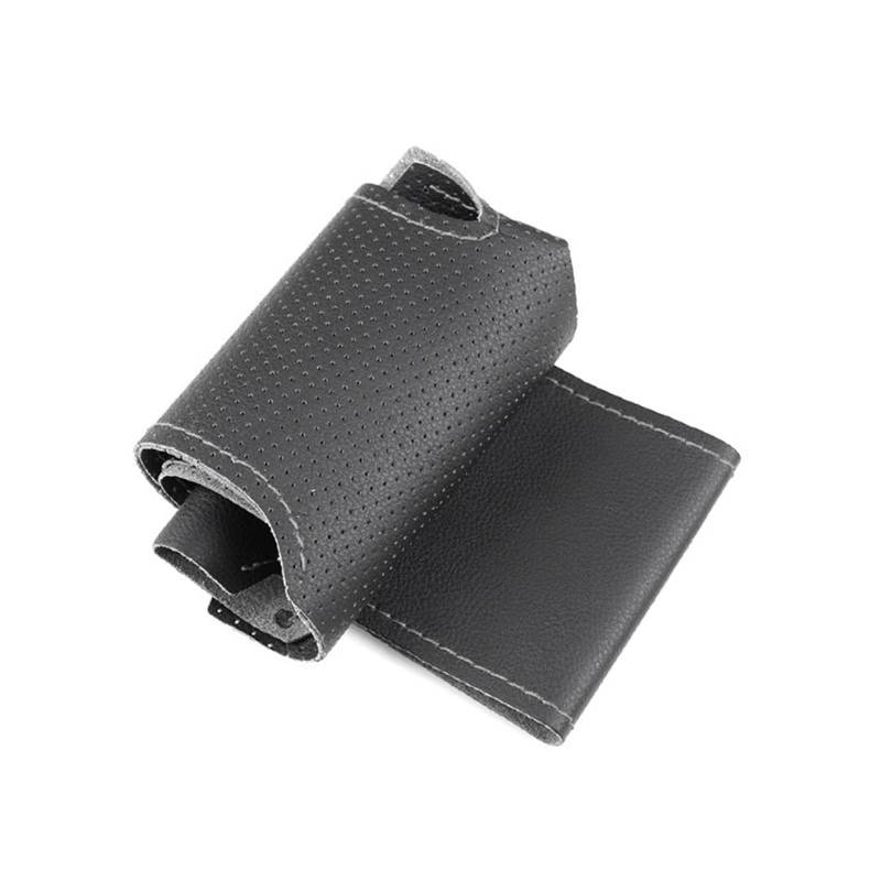 Lenkradbezug Auto Innen Lenkrad Abdeckung Perforierte Mikrofaser Leder Trim Für Benz Für C-Klasse Für W204 2007 2008 2009 2010 2011 Lenkradhülle(Black-Gray line) von WYLWSHA