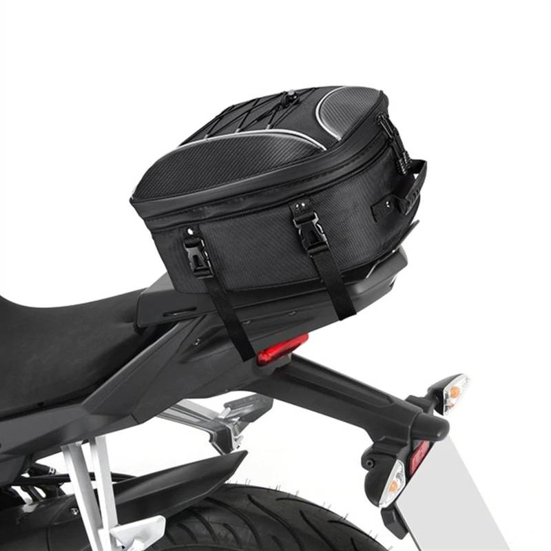 Motorrad Satteltasche Für R1200GS Für R1250GS Für F800GS Für F850GS Motorrad-Hecktasche, Wasserdichter Rücksitz-Rucksack Gepäckträger Helmtasche Erweiterbare Kapazität Motorrad hecktasche von WYLWSHA