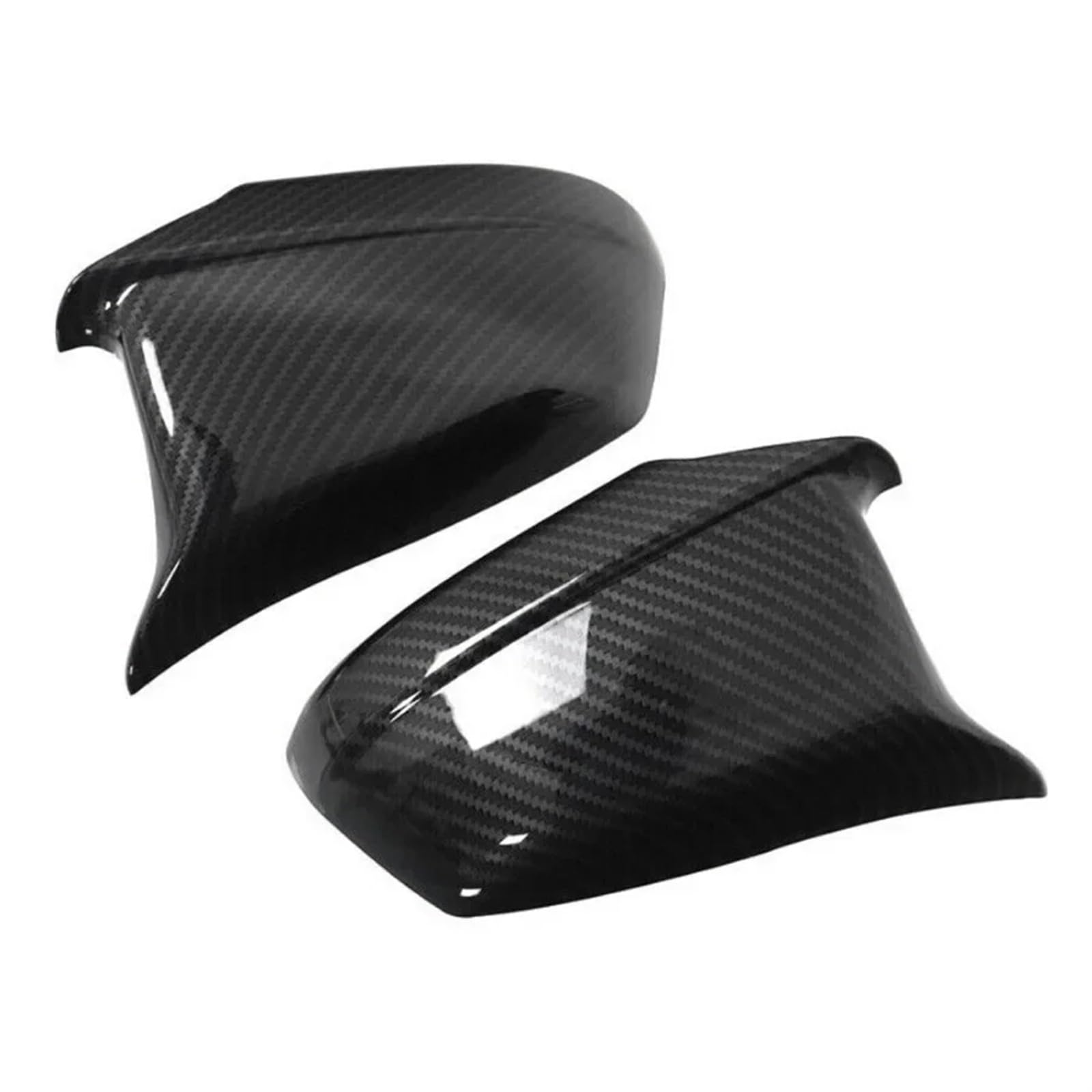 Rückspiegelkappe Rückspiegelkappe Flügelseitenspiegelabdeckungen Autozubehör Für 5er F10 F11 F18 Pre-LCI 2010-2013 Spiegelkappen Außenspiegel(Carbon Look) von WYLWSHA