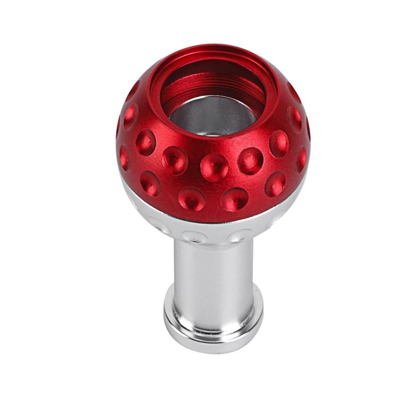 Schaltgetriebe 5-Gang-Auto-Schalthebelknauf 6-Gang-Schaltgetriebe Schalthebelkopf Aluminium Mit 3 Adaptern Auto Schaltknauf Abdeckung(Red) von WYLWSHA