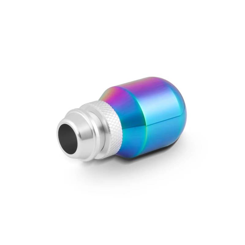 Schaltgetriebe 7CM - 9.5 cm Verstellbarer Aluminium-Auto-Schaltknauf Universal-Schaltgetriebe-Schalthebelknopf Schaltkopf Schalthebel Auto Schaltknauf Abdeckung(Neo Chrome) von WYLWSHA