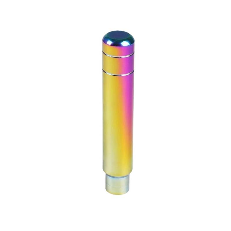 Schaltgetriebe 90MM 130MM 180MM Universal Schaltknauf Schaltgetriebe Aluminium Schalthebelknauf Neo Chrome Bläuen Und Vergolden Auto Schaltknauf Abdeckung(180mm Neo Chrome) von WYLWSHA