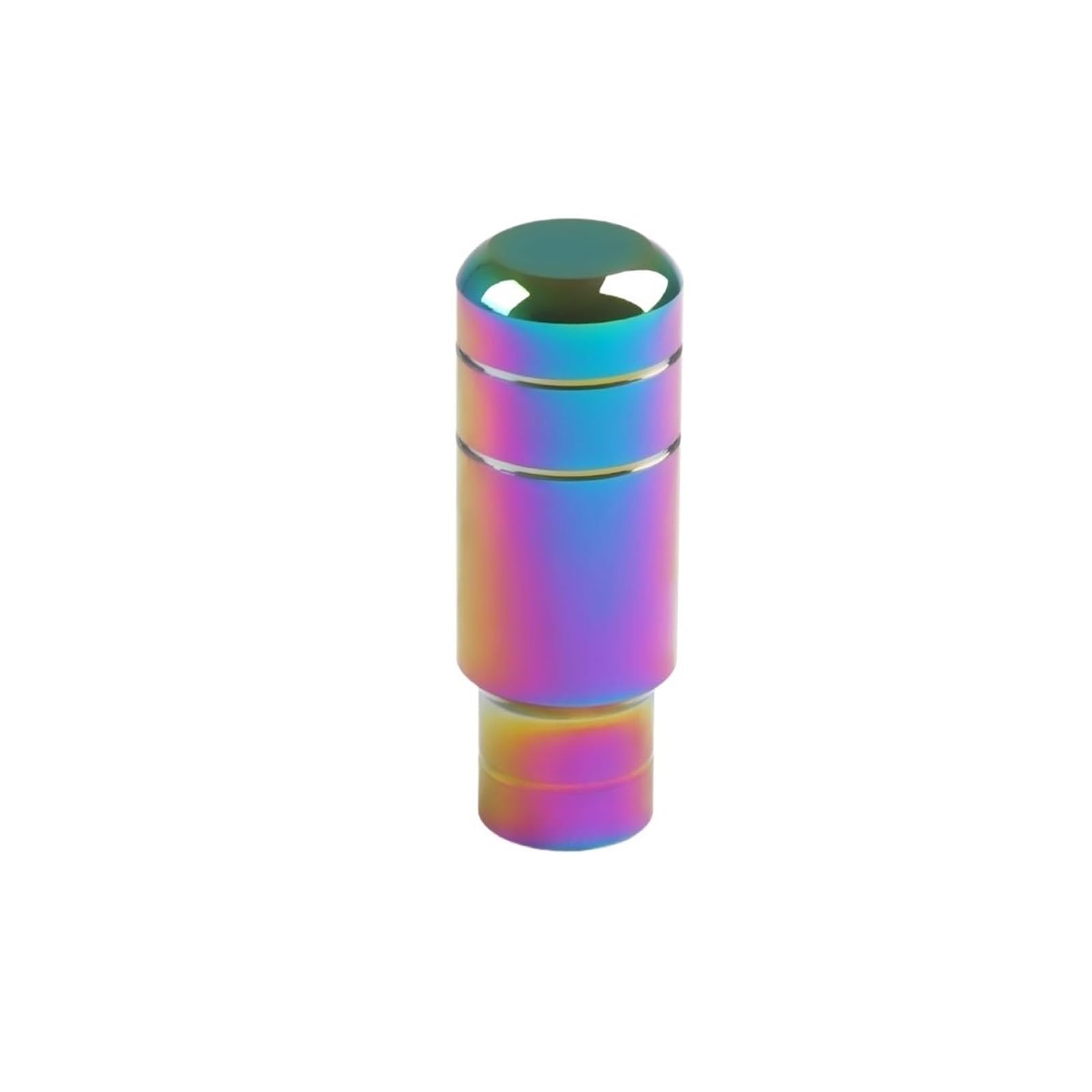 Schaltgetriebe 90MM 130MM 180MM Universal Schaltknauf Schaltgetriebe Aluminium Schalthebelknauf Neo Chrome Bläuen Und Vergolden Auto Schaltknauf Abdeckung(90mm Neo Chrome) von WYLWSHA