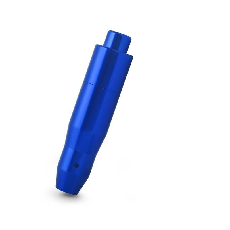 Schaltgetriebe Aluminium Automatik Stick Schaltknauf Für Automatikgetriebe Mit Druckknopf Für Herunterdrücken Auto Schaltknauf Abdeckung(Blue) von WYLWSHA