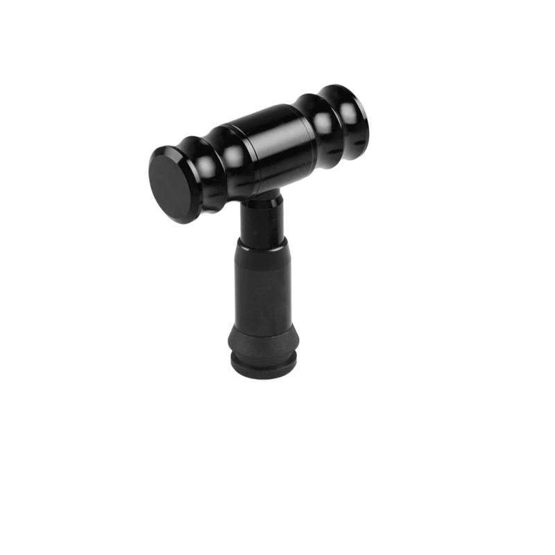 Schaltgetriebe Universa Schaltknauf Auto Modifizierter Joystick Schaltkopf Aluminiumlegierung Für Automatikgetriebe Auto Schaltknauf Abdeckung(Black) von WYLWSHA