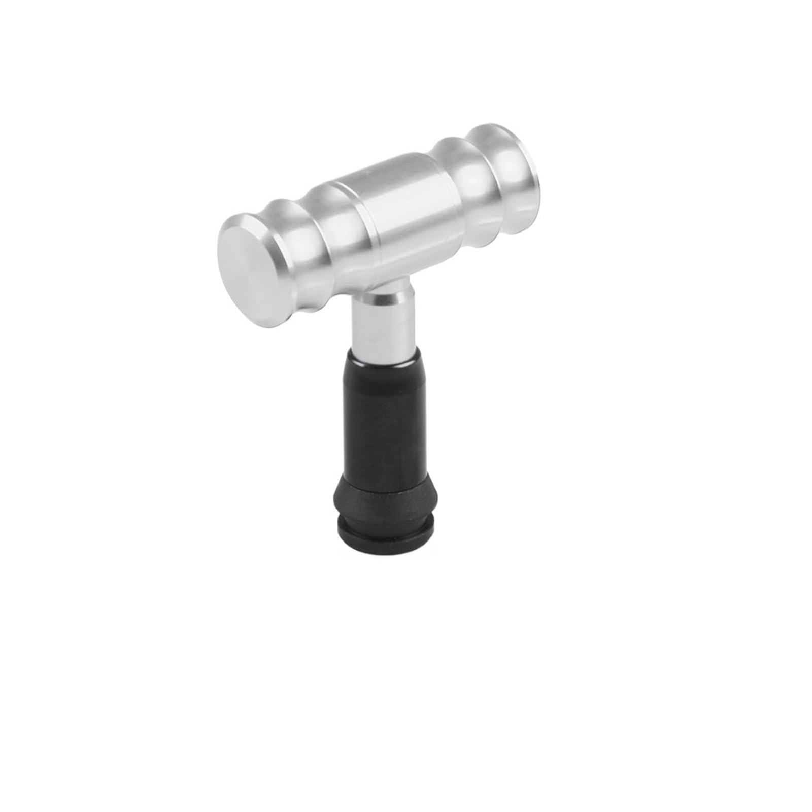 Schaltgetriebe Universa Schaltknauf Auto Modifizierter Joystick Schaltkopf Aluminiumlegierung Für Automatikgetriebe Auto Schaltknauf Abdeckung(Silver) von WYLWSHA