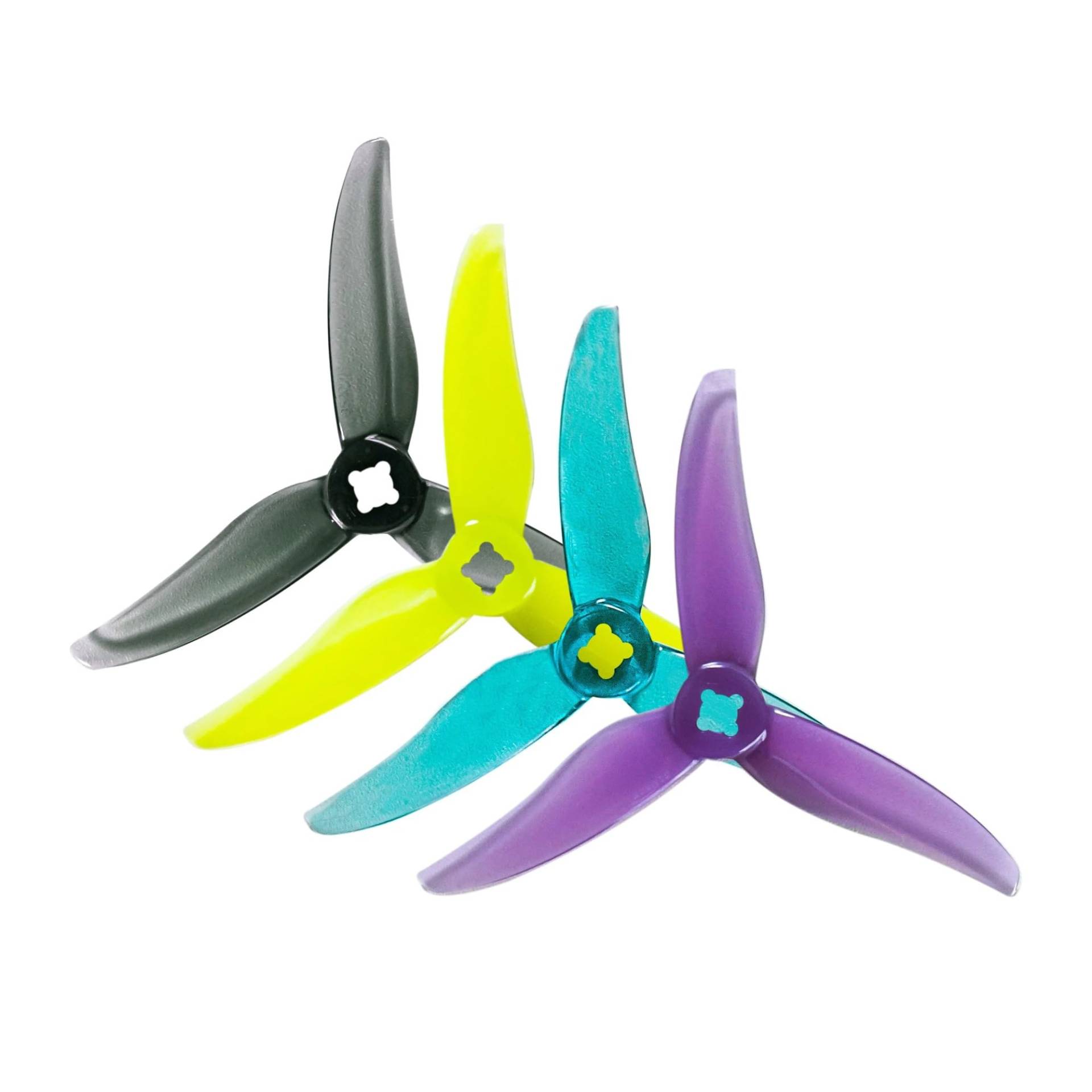 24 stücke 12pairs Hurricane 3520 FPV Propeller 3,5 X2X3 Tri CW CCW Compatible with 3 Zahnstocher FPV Racing Drohnen(12Pairs Yellow) von WYNAnGAI