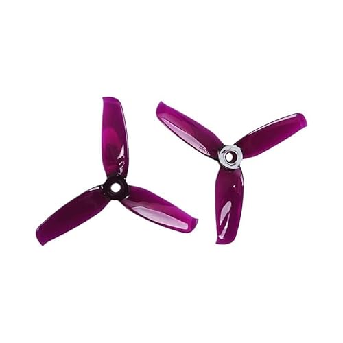 6 Paare 12 Stücke 4052 4 Zoll Tri Propeller CW CCW Motor Mini Propeller Compatible with RC Drohnen Quadcopter(6 Pairs Purple) von WYNAnGAI