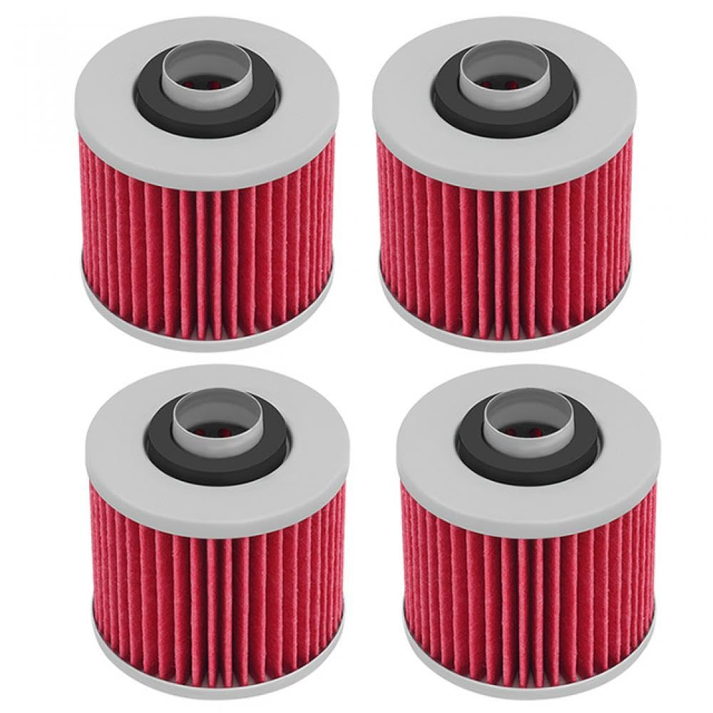 Motorrad-Ölfilter, kompatibel mit XV250 XVS650 XVS1100 V-XV250S XVS125 XV535 XV1100 XV750 XV1000, erhältlich in 1 2 4 6 Stück(4PCS) von WYNAnGAI