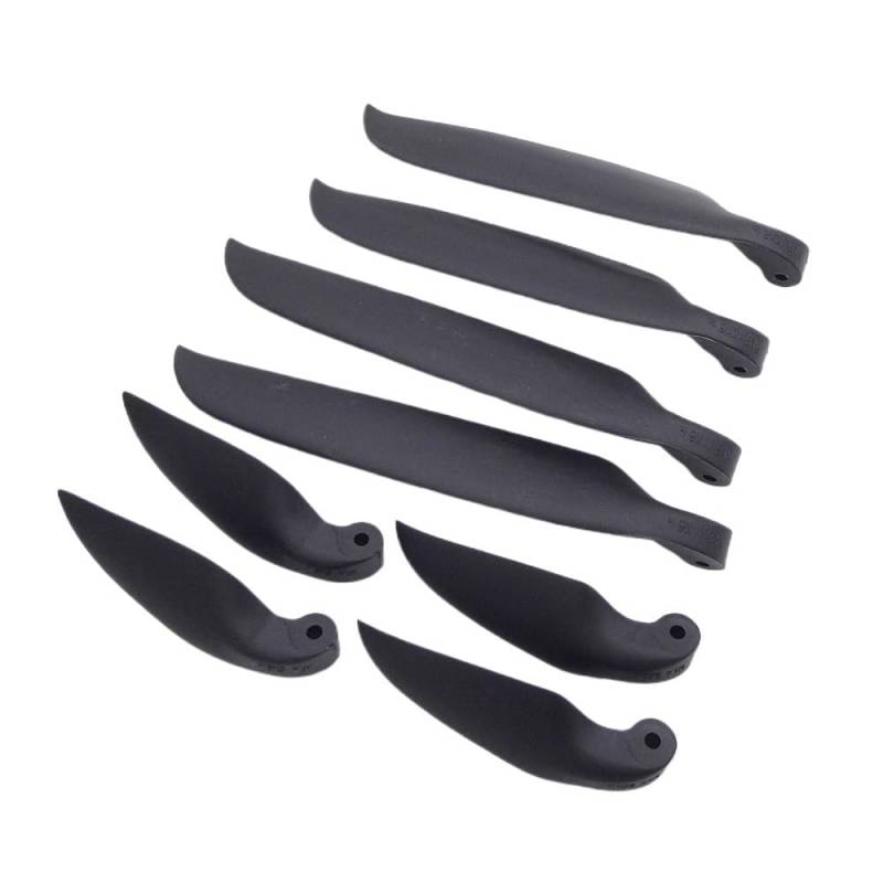 Nylon-Klapppropeller, 1 Paar, 2,6 Zoll, 8 Zoll, 10 Zoll, 17 Zoll, 8 mm Enddicke Compatible with RC-betriebene Segelflugzeuge und Flugzeugmodelle(6x4inch) von WYNAnGAI