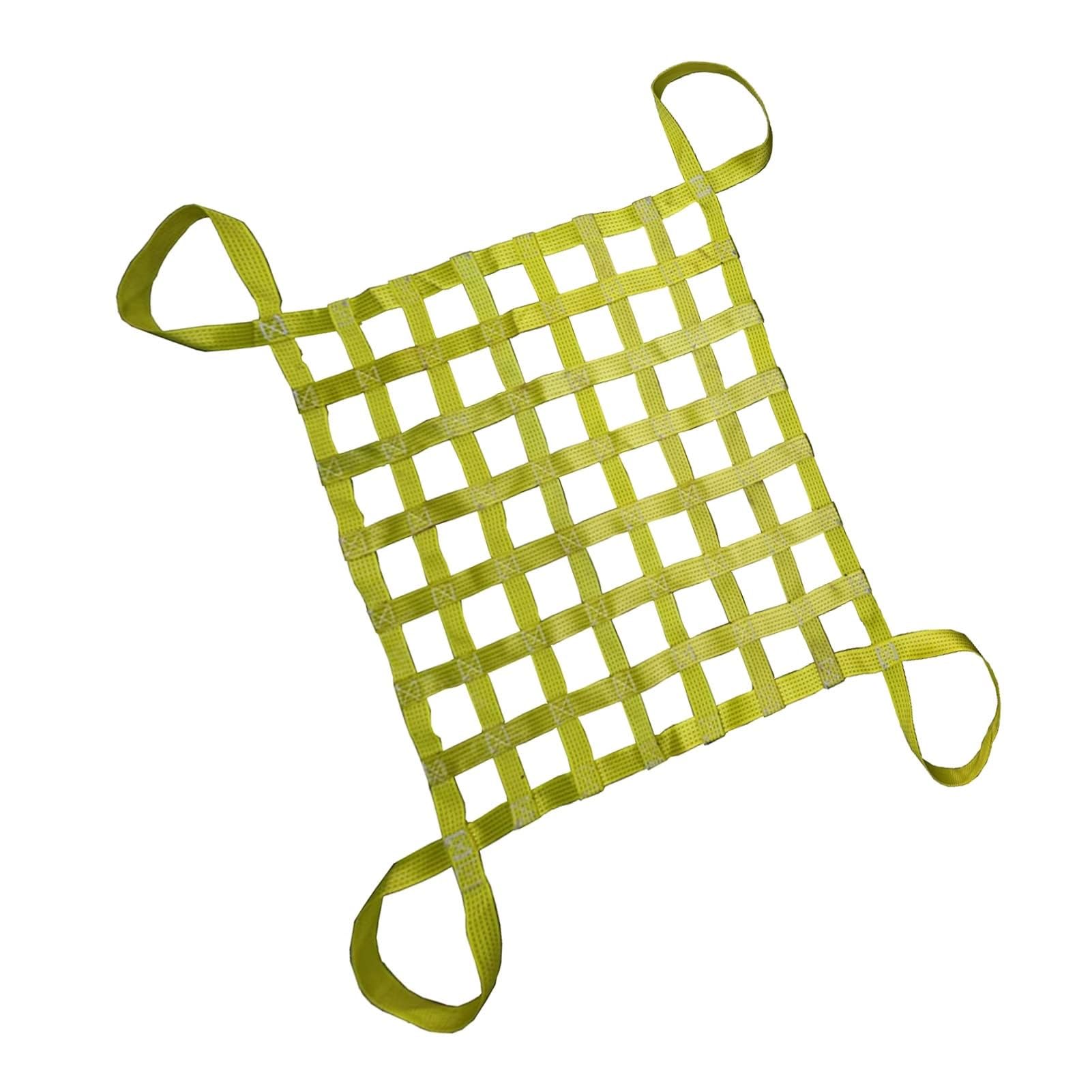 Cargo Hebenetz – Polyester Cargo Hanging Net, Sling Net, Load 0.3-3.5T Lifting Bag, Be- und Entladen Garten Hebenetz Gurte Handling Straps, Outdoor Klettern Sicherheitsnetz (One Color 3 X 3M/Me von WYRMB