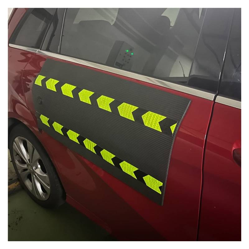 Magnetischer Autotürschutz, Türkantenschutz, abnehmbares weiches Kissen zum Schutz Ihrer Autotüren (Schwarz, 2 Stück, 180 x 40 cm) von WYRMB