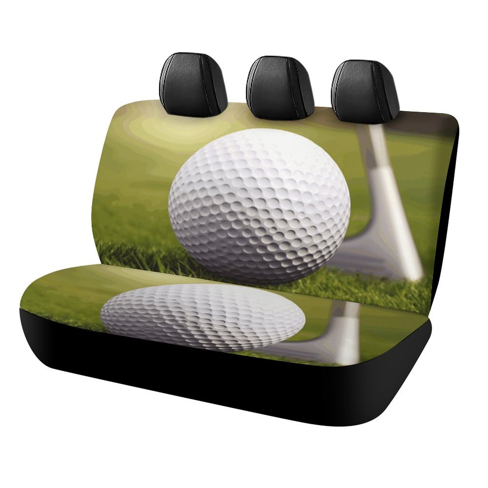 WYUSPGK Autositzbezug, Sport Golf Ball Druck Rücksitzbezug Auto Sitzbezug Universal Autositzbezug Autositzschoner von WYUSPGK