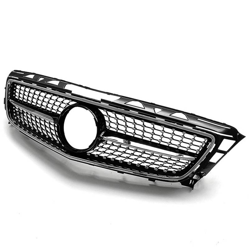 Auto Front Kühlergrill für Mercedes Benz CLS Class W218 CLS300 CLS350 2011 2012 2013 2014, Frontstoßstange Kühlergrille Radiator Grille, Auto Tuning Zubehör,Black von WYXFCBF