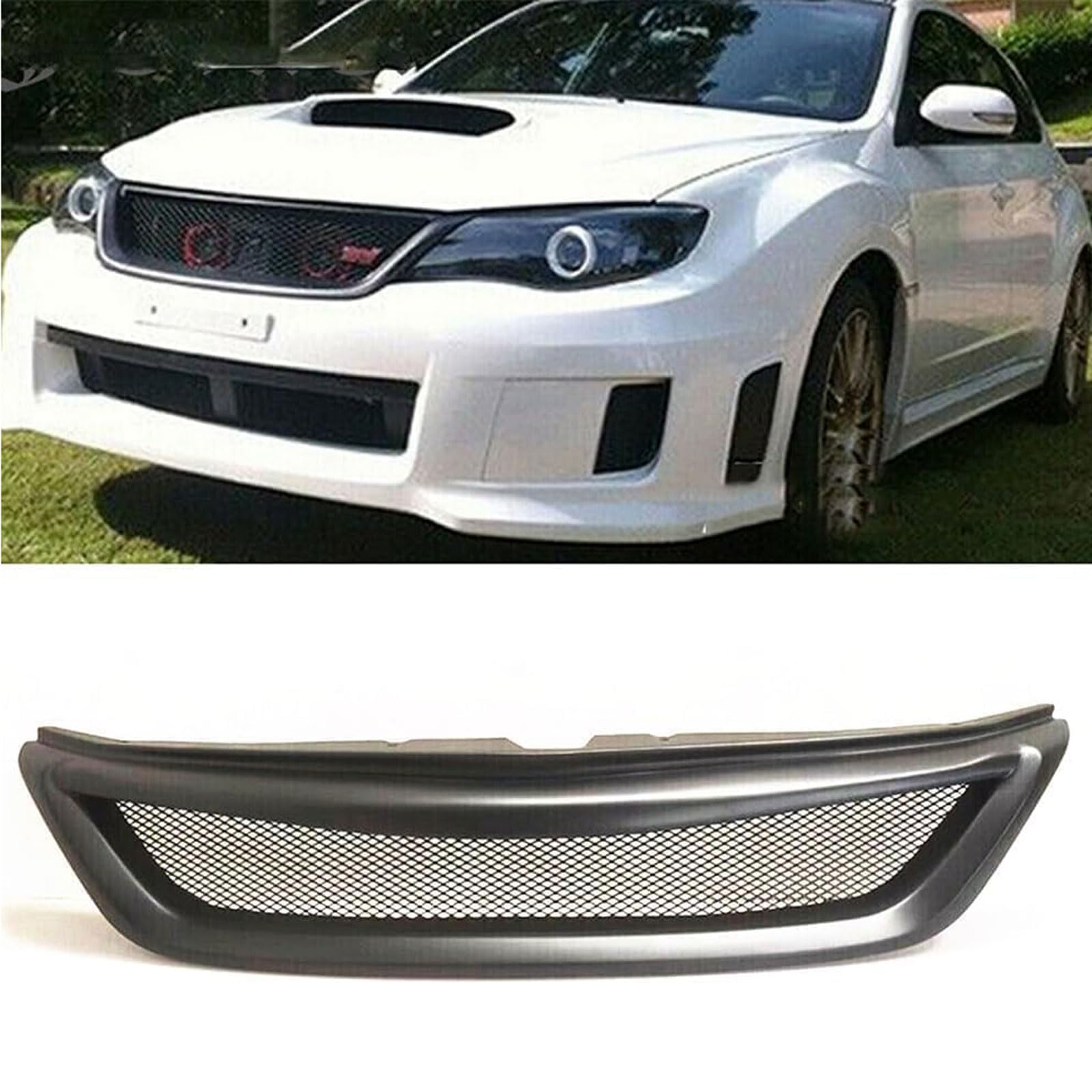 Auto Front Kühlergrill für Subaru Impreza 2011 2012 2013 2014, Frontstoßstange Kühlergrille Radiator Grille, Auto Tuning Zubehör von WYXFCBF