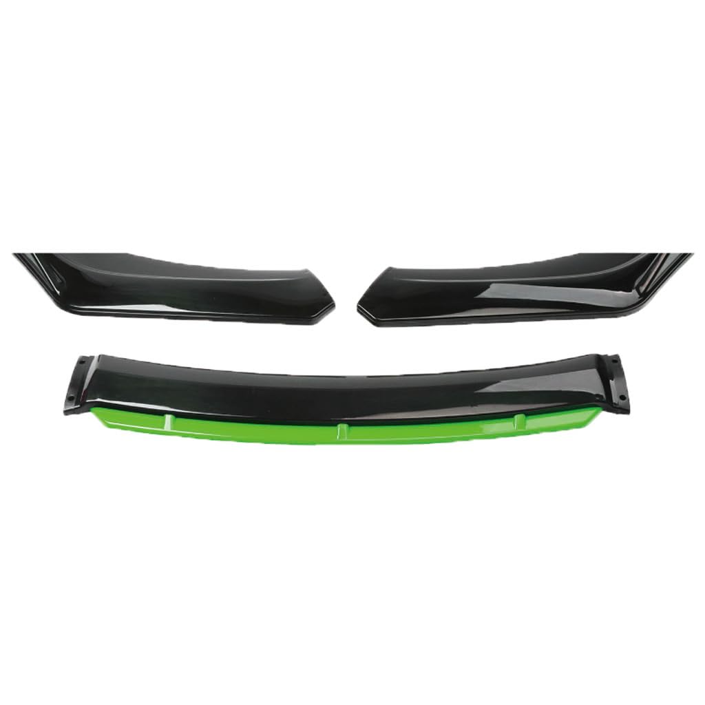 Auto Frontspoiler für Hyundai Elantra 2021-2023,Stoßstange Lippe Spoiler Lip Splitter Spoilerlippe Diffusor Protector Frontlippe Body Kit,F-Black Green von WZLCDGJJ
