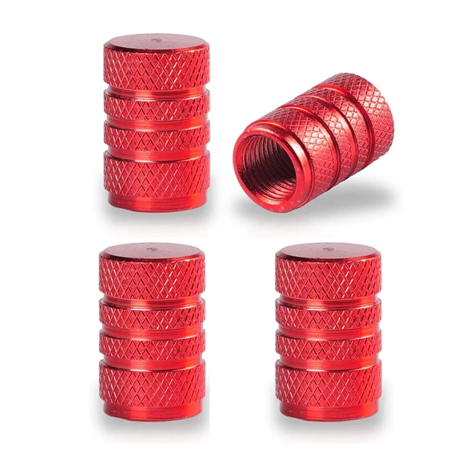 Aluminum Alloy Tire Valve Stem Caps 4 Pcs Stem Covers For Cars Motorcycles And Bikes Auto Tire Accessoires von WZYFFF