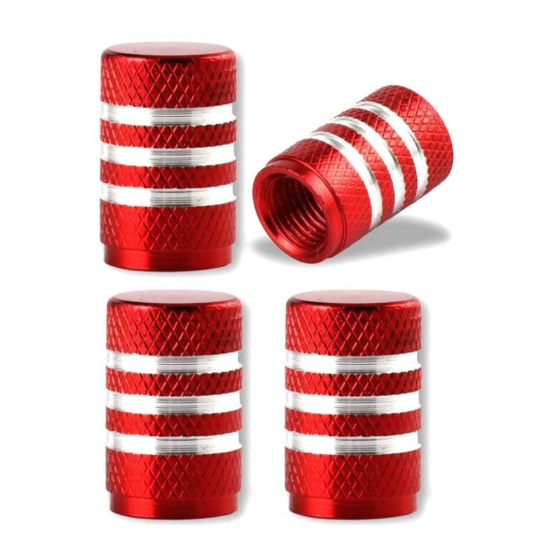 Aluminum Alloy Tire Valve Stem Caps 4 Pcs Stem Covers For Cars Motorcycles And Bikes Auto Tire Accessoires von WZYFFF