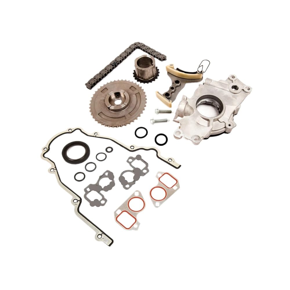 Kompatible Auto Motor -Teile Kit Timing Kettenabdeckung Dichtung Ölpumpe Kompatibel mit 4,8 5,3 6,0 6,2 l Arbeitspferd von WZZSKFYQ