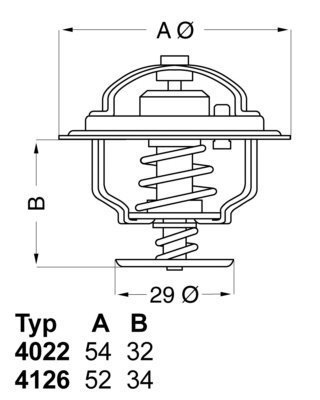 4126.88 Thermostat, Kühlmittel von Wahler