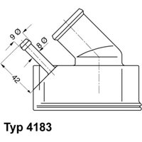 Thermostat, Kühlmittel WAHLER 4183.82D von Wahler