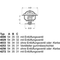 Thermostat, Kühlmittel WAHLER 4256.71 von Wahler