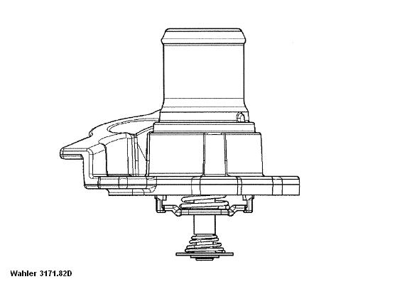 Thermostat, Kühlmittel Wahler 3171.82D von Wahler