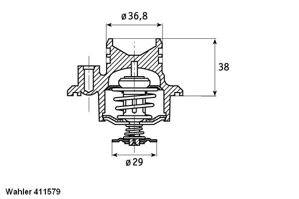 Thermostat, Kühlmittel Wahler 411579.92D von Wahler