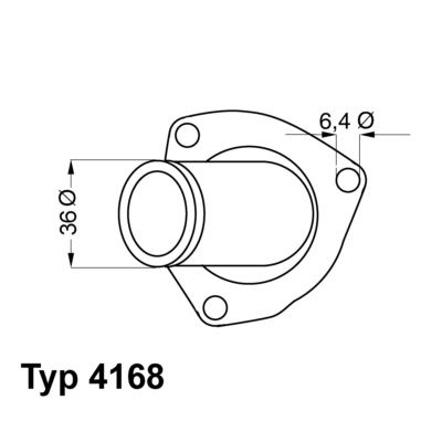 Thermostat, Kühlmittel Wahler 4168.92D von Wahler