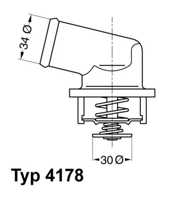 Thermostat, Kühlmittel Wahler 4178.92D von Wahler