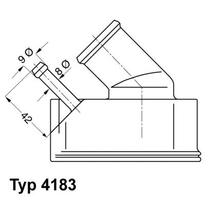 Thermostat, Kühlmittel Wahler 4183.92D von Wahler