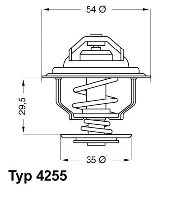 Thermostat, Kühlmittel Wahler 4255.92D von Wahler