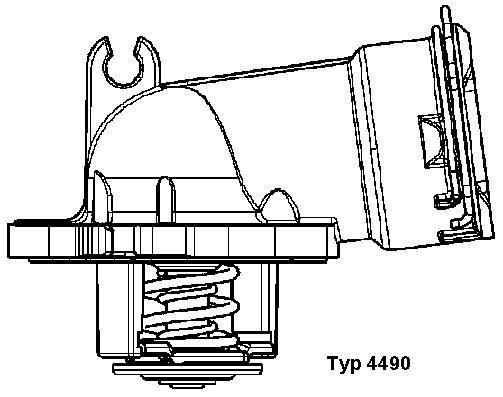 Thermostat, Kühlmittel Wahler 4490.87D von Wahler