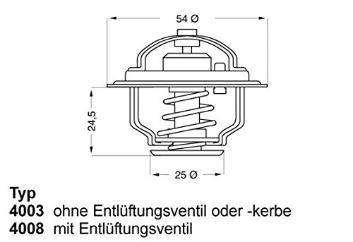 WAHLER 4008.79D Thermostat, Kühlmittel von Wahler